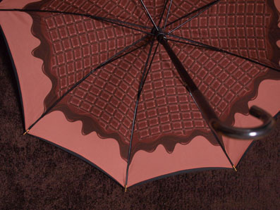 雨の日もQ-pot. ビニール傘 「Chocolat du Q Vinyl Umbrella」 | WOMANIA